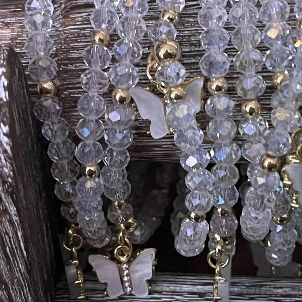 Charm Glass Beaded Bracelets Stackable Bracelets - Picture 14 of 17